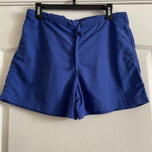 LL Bean Womens Athletic Running Hiking Drawstring Blue Shorts Size M